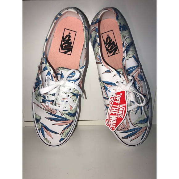 Vans Shoes - Vans | Authentic Tropical Leaves | True White